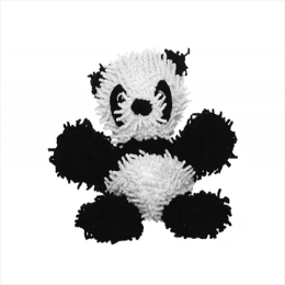 Mighty Jr Microfiber Ball (Color: Black & White)