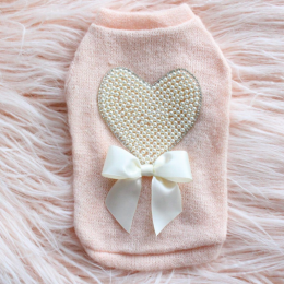 Pearl Heart Sweater (size: large)