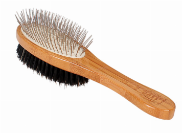 Bass Brushes- Dual Sided Pet Brush Oval Style (size: Full)