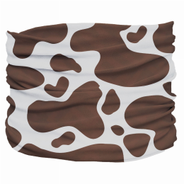 Cowhide Brown Pup Scruff (size: small)