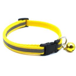 Color Reflective Dog Collars (Color: Yellow)