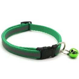 Color Reflective Dog Collars (Color: dark green)