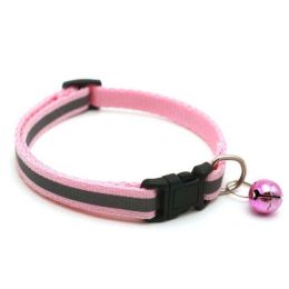 Color Reflective Dog Collars (Color: Pink)