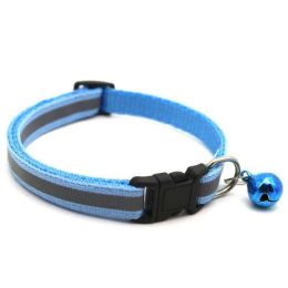 Color Reflective Dog Collars (Color: sky blue)