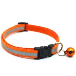 Color Reflective Dog Collars (Color: Orange)