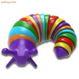 caterpillar funny cat toy decompression (Color: iridescent)