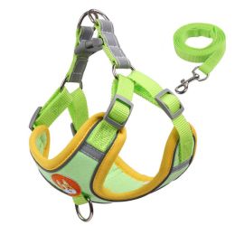 cat harness and leash set (Color: Green)