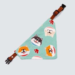 Adjustable Dog Bib Collar (Color: Pattern D)