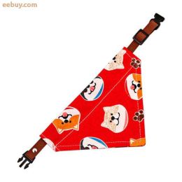 Adjustable Dog Bib Collar (Color: Pattern N)