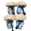 Wholesale 4 Piece Set Pet Winter Rain Boots Soft Sole Dog Shoes